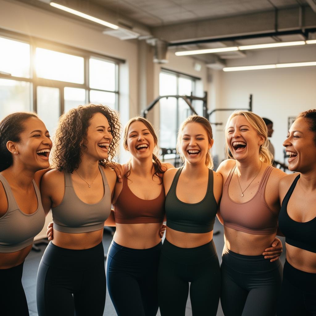 Community supporting each other at Ellefit